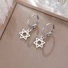 Stainless Steel Gold Color Pendant Hoop Earrings Heart Hexagon Snake Cross Butterfly Flower Bird Jewelry Gift - Image 2