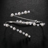 Stonefans Pearl Palm Bracelet for Women Rhinestone Charms Y2k Elegant Bridal Accessories Wedding Luxury Jewelry Girl Party Gifts