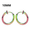 1Pair Round Circle Spring Ear Clip Non Piercing Earrings Fake Earrings Gift for Men Women Jewelry - Image 10