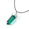 Hexagonal Column Quartz Necklaces Turquoises Pink Crystal Pendent Necklace For Women Chain Stone Choker Jewelry - Image 5