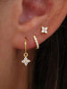 Star Flower and Bow Hoop Earring Set with Crystal Accents in Gold-Tone or Silver-Tone - Image 16