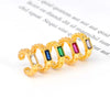 1PC Plated Gold Ear Cuff Earrings For Women C-Shape Crystal Clip On Earrings No Piercing Earrings Jewelry Gifts - Image 5