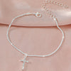 Sliver Plated CZ Anklet Bracelets for Women Girl Zircon Charm Dainty Layer Chain Anklets Jewelry Gifts - Image 4