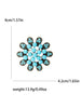 Turquoise Blue Brooches for Women Unisex Tibetan Style Pins Star Rhinestone Office Party Friend Gifts Jewelry Accessories - Image 8