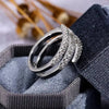 Surround Shaped Finger Rings for Women Shiny Crystal CZ Marriage Party Bridal Rings Statement Jewelry Whole - Image 6