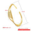 Openwork Zirconia Gold-Plated Brass Bangle/Ring: Uniquely Designed Women's Evening and Wedding Jewelry - Image 6