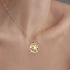 Stainless Steel Round Eye of Horus Necklace Retro Egypt Eye of Ra Pendant Jewelry for Women Men’s Punk Party Choker Accessories - Image 1