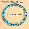 Boho Long Knotted Stone Multi-Strand Layer Turquoise Beads Endless Necklaces for women mom Handmade Jewelry - Image 7