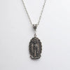 Santa Muerte Pendant Necklace, Gothic Death Saint Medal Necklace with Rose Border, Occult Dark Aesthetic Jewelry for Men Women - Image 6