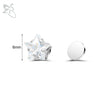ZS 1 Piece Magnetic Clip-on Earrings Star Heart Shape CZ Crystal Ear Clip No Piercing Ear Stud No Pierced Earring Jewelry 4-8MM - Image 9