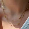 Double-Layer Chain Necklace with Geometric Pendant Options - Image 8
