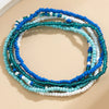 5pcs/set Boho Anklet Multi-layer Colorful Beads Chain Ankle Summer Bracelet Charm Sandals Barefoot Beach Foot Bridal Jewelry - Image 4