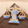 Baroque Zodiac Sign Design Brooches for Men and Women, Jewelry, Accessories, Surprise Party Gifts for Couples - Image 19