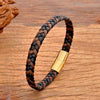 Simple Classic Stainless Steel Bracelet for Women Men Braided Leather Bangles Special Birthday Party Couple Jewelry Gift - Image 13
