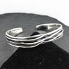 Retro Wave Braided Bracelets Silver Jewelry Personality Geometric Opening Bangles - Image 14