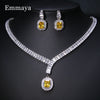 Noble Cubic Zircon Jewelry Set Bridal Wedding Party For Female Fascinating Dress-Up Geometry Shape Elegant Ornament - Image 8