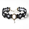 1PC Vintage Gothic Choker Necklace Lace Gemstone Pendant Necklace for Women Girl Velvet Chain Cosplay Jewelry Gift - Image 3