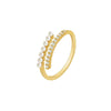 Light Micro Rhinestone Rings Woman Gold-color Elegant Simulated Pearl Open Ring Party Wedding Stackable Ring Jewelry A - Image 7