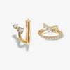 Crmya Classic Earrings for Women Zirconia Gold-plated Ear Cuff Stud Hoop Earrings Women Party Jewelry Accessories - Image 8