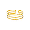 Floral Cuff Bracelet in Stainless Steel with Gold-Tone Finish - Image 13