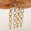 316L Stainless Steel Metal Oval Wrist Chain Bracelet For Women Men Texture Antiallergic Bangle Jewelry Gift - Image 6