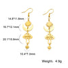 Creative Star Sun Crescent Moon Mushroom Pendants Earrings for Women Girls Gifts Stainless Steel Jewelry - Image 8