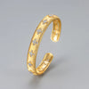 Sparkly Star Cutout Cuff Bangle, Minimalist Star Design Wide Bracelet, Elegant Statement Jewelry for Girls - Image 2