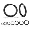 8/10/12/14/16/18/20mm Colorful Huggie Hoops Earrings Clip For Women Men Unisex Cartilage Piercing 2pcs - Image 9