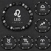 12 Constellation Zodiac Bracele Signs Beads Couples Bracelet Square Volcanic Stone Elastic Charm Bracelet for Women Men Gift - Image 1