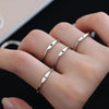 Silver Letter Ring Charm Personality Simple Style Woman Ring Birthday Gift for Friends Jewelry - Image 2