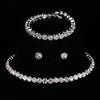 4 Pieces of Women's and Minimalist Necklaces with Earrings, Bracelets, Jewelry Sets, Banquet and Party Accessories - Image 1