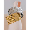 Wide Stainless Steel Cuff Bracelet in Gold-Tone or Silver-Tone - Image 3