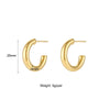 Dream Anti-allergenic Gold Plated Stainless Steel Hoop Earrings For Women Oversize Small Loop Earring - Image 15