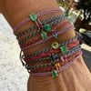 W Multicolor Crystal Braided Rope Bracelet For Women Gemstone Charms Adjustable Thread Bangle Bohemian Beach Ladies Jewelry - Image 3