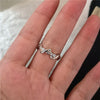 Goth Punk Retro Red Crystal Love Heart Cross Geometry Irregular Open Ring Set Y2K Halloween Accessories For Women Kpop Jewelry - Image 8