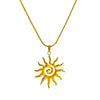 Vintage Sun Geometric Drop Earrings for Women Golden Stainless Steel Aesthetic Jewelry Gift - Image 8