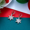 Sparkling Christmas Tree Snowflake Crystal Dangle Earrings for Women Dainty Holiday Rhinestone Earrings Party Jewelry Gifts - Image 2