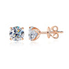 Earring D Gra Lab Diamond 4 Claw Silver Stud Earrings for Women Man - Image 9