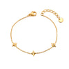 Delicate Zircon Star Pendant Bracelet Chain for Women's Jewelry Gifts Stainless Steel Gold Plated Bangles - Image 8