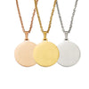 10Pcs 45cm 50cm 60cm Blank Round Disc Pendant Necklace Mirror Polish Stainless Steel Chain Necklace For Womens - Image 2