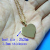 10Piece/Lot Heart Pendant Necklace Set for Women Mirror Polished Stainless Steel Chain Jewelry Gift - Image 2