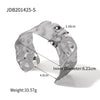 Unique Stainless Steel Metal Wide Cuff Open Bracelet Bangle Gold Pvd Plated Essential - Image 7