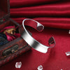 Silver Big Bangles Bracelet Cute Charms for Women Lady Jewelry Adjustment Cuff Wedding - Image 9