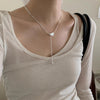 Heart Pendant Choker Necklace with Adjustable Chain - Image 45
