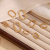 Classic Multi-Size U-Shape Hoops Gold Plated Women's Earrings 316L Stainless Steel Women's Jewelry - Image 5