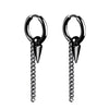 1 Pairs Punk Stainless Steel Stud Earrings Black Earrings Set For Men Women Vintage Hip Hop Piercing Ear Jewelry Accessories - Image 10