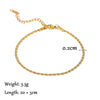 Summer Gold Color Anklets For Women Stainless Steel Firga Chain Feet Jewelry Layered Link Chain Accessory - Image 8
