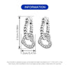 Silver Drop Earrings serpentine Shape Earrings For Women Engagement Wedding Party Birthday Gift Silver Jewelry - Image 3