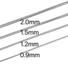 Hiyee Chain Necklace Mix And Match For Women Men Stainless Steel Snake Twist Long Collar High Polished - Image 6