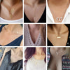 Minimalist Pendant Women's Necklaces Cross Leaf Silver Color Knot Design Female Neck Jewelry Infinity Multilayers Collares - Image 1